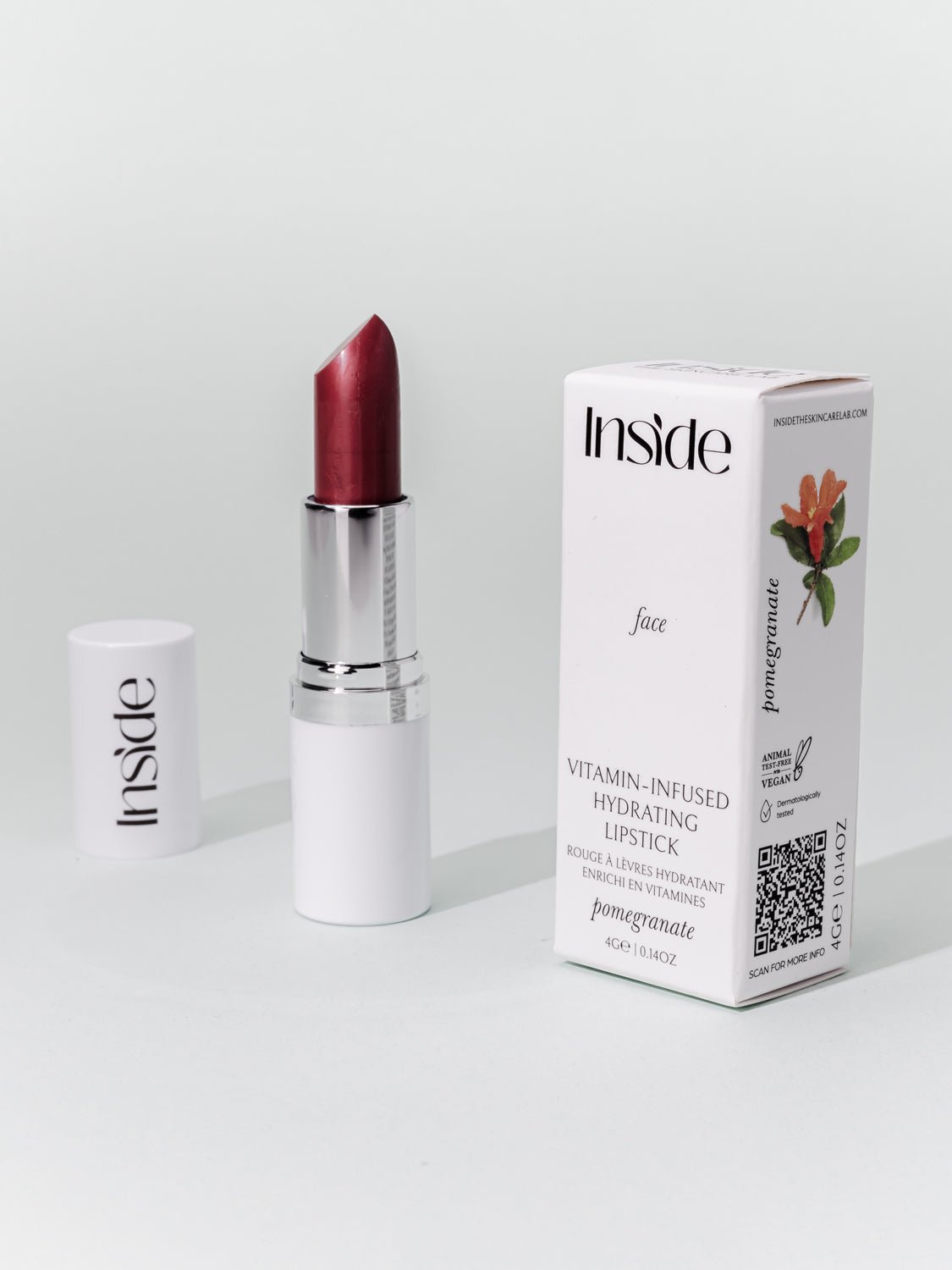 Hydrating Lipstick Pomegranate - Inside Skincare